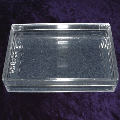 A clear acrylic box for 62mm wide poker cards