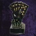 Gold Royal Flush Poker Trophy