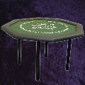 Customised Octagonal poker table with 4 metal screw in  legs