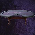 Customised Poker Table 2.5x1.3m (8x4') with tray and H legs