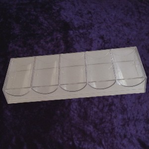 100 Chip Tray Clear Acrylic