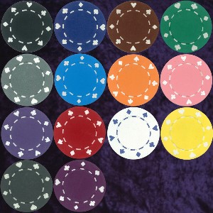 SAMPLE PACK of Card Suit chip 11.5gm
