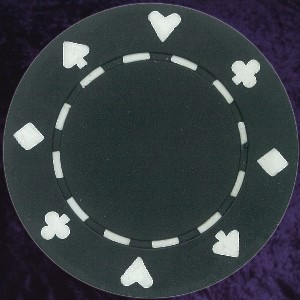 Black Card Suit chip 11.5gm