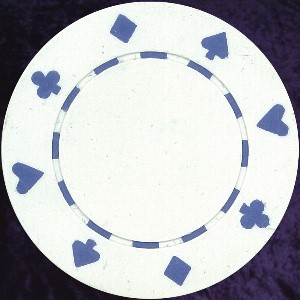 White Card Suit chip 11.5gm