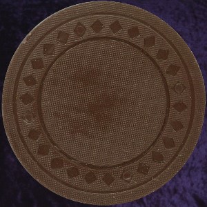 Brown poker chip diamond rim 4gm
