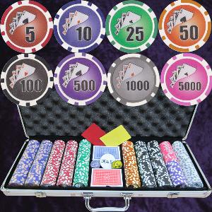 500 Numbered 11.5gm Twist chips for Blackjack in case