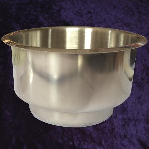 Large Stainless Steel Drop In Cup With Small Cup Recess