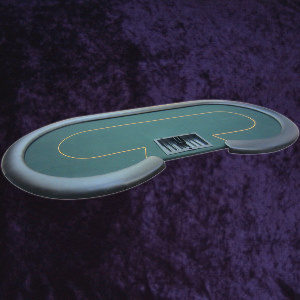 Green Kidney Poker Tabletop Standard 250x120cm